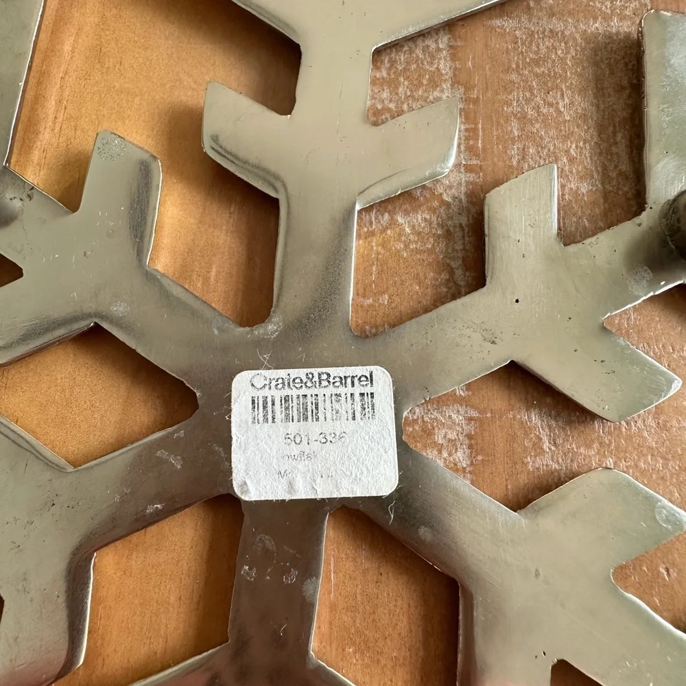 Crate & Barrel Silver-Tone 7